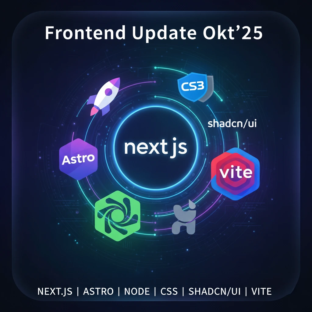 Frontend Roundup October 2025: Next.js 16, Astro 5.15, Node 22 LTS, CSS View Transitions, and Vite+